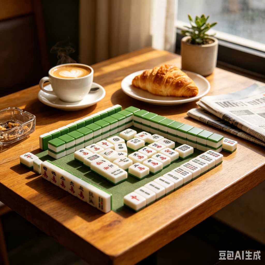 compact mahjong set with case